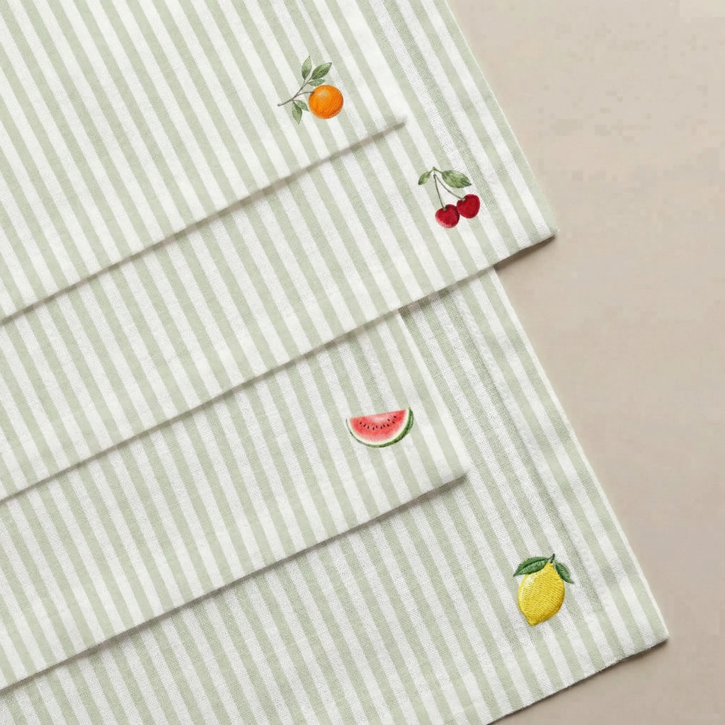 Pack de 4 unidades servilletas Rilen Verde