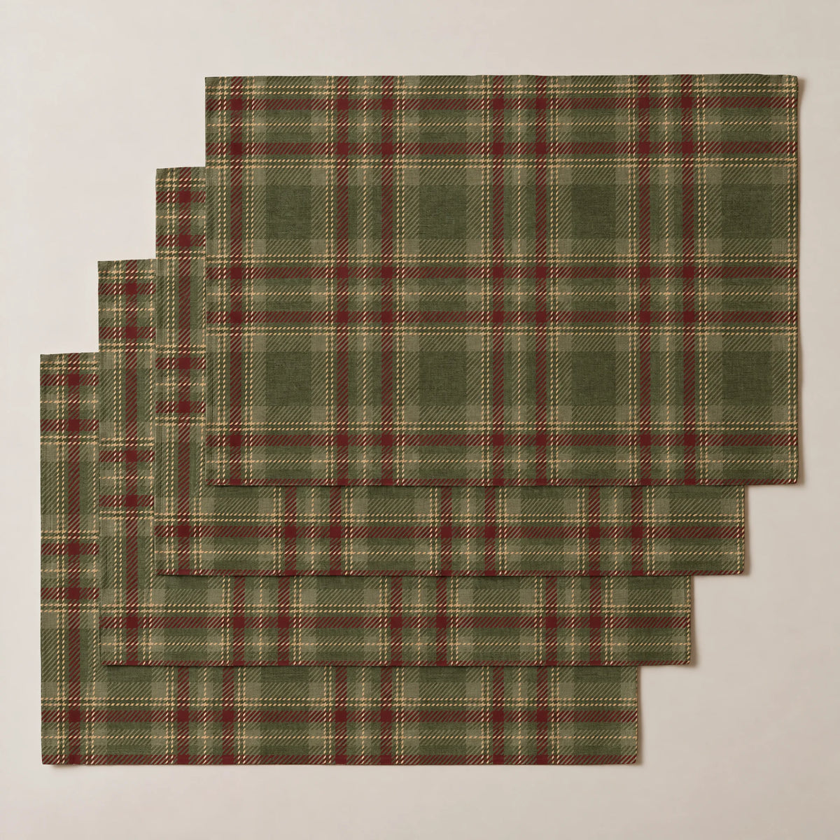 Mantel individual antimanchas pack 4 unidades Roble