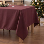 Mantel antimanchas 100% algodón Rojo liso