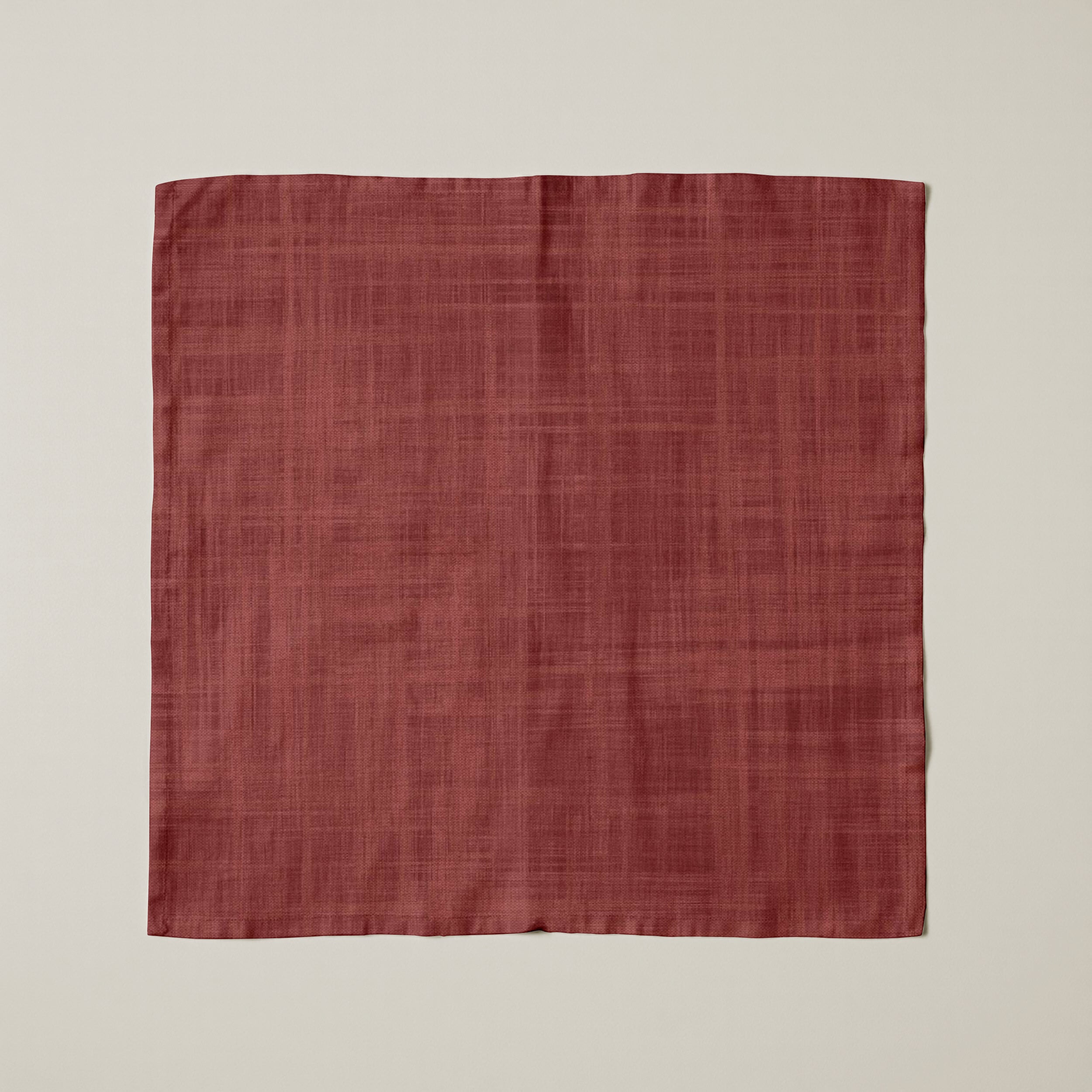 Servilletas algodón-lino pack de 2 unidades Liso Rojo
