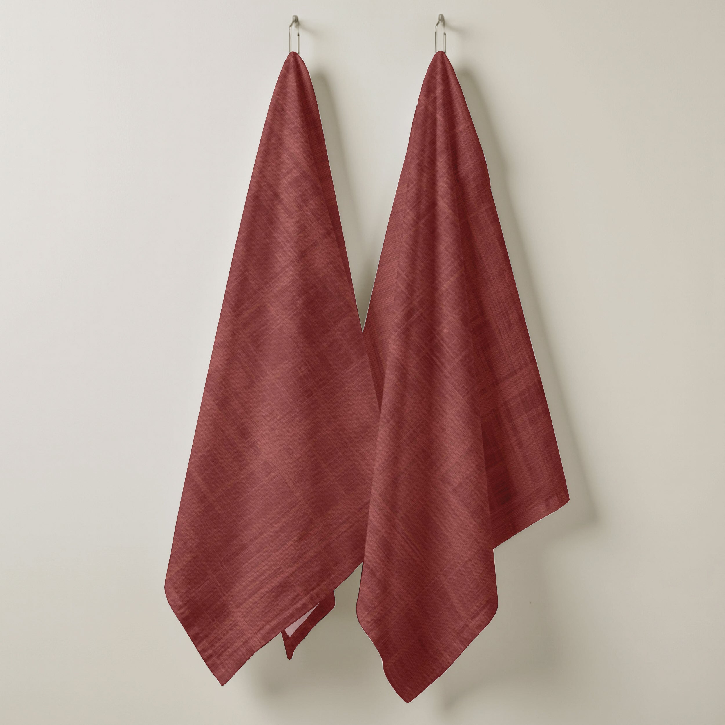 Paño de cocina algodón-lino Culla Rojo