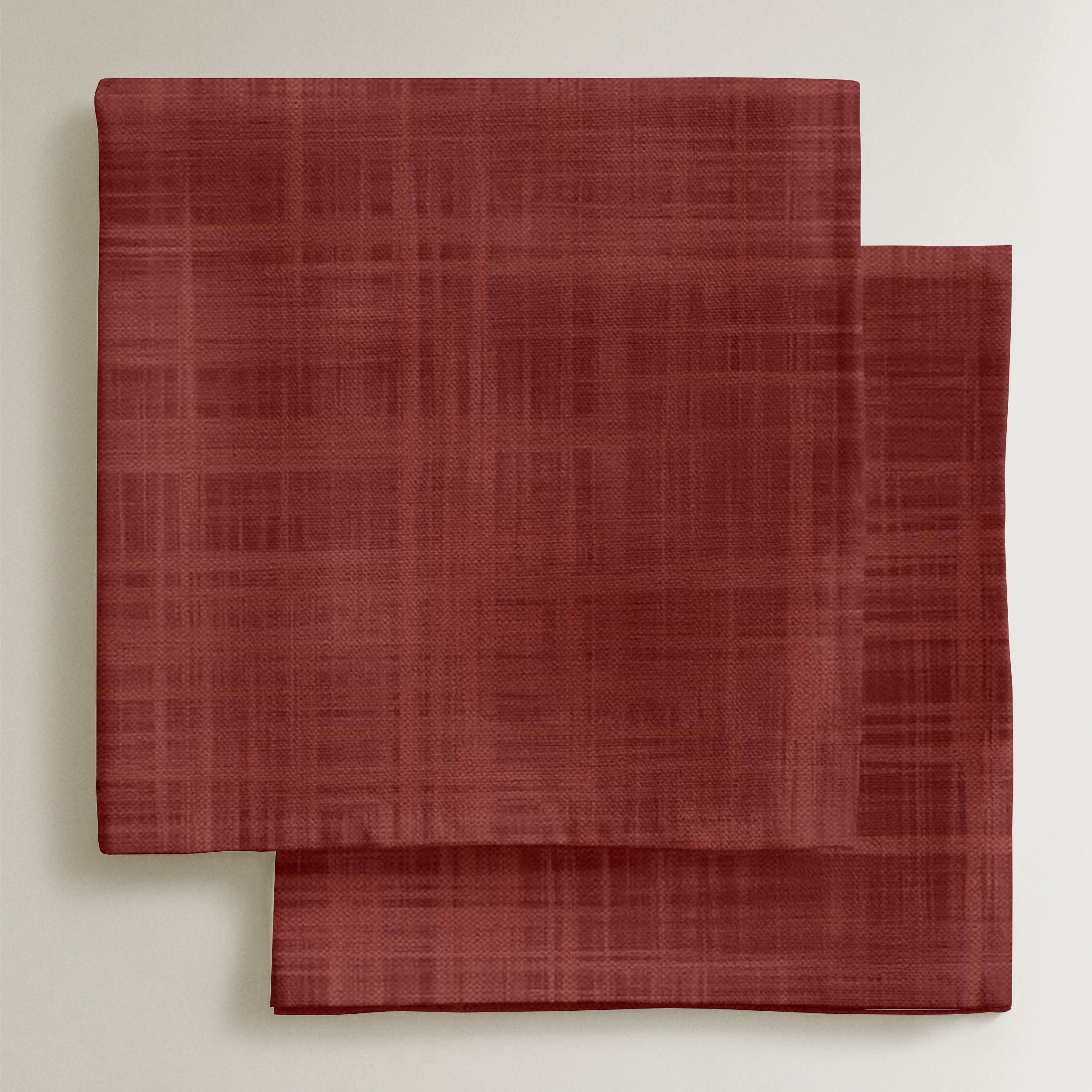 Servilletas algodón-lino pack de 2 unidades Liso Rojo