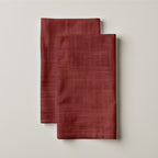 Paño de cocina algodón-lino Culla Rojo