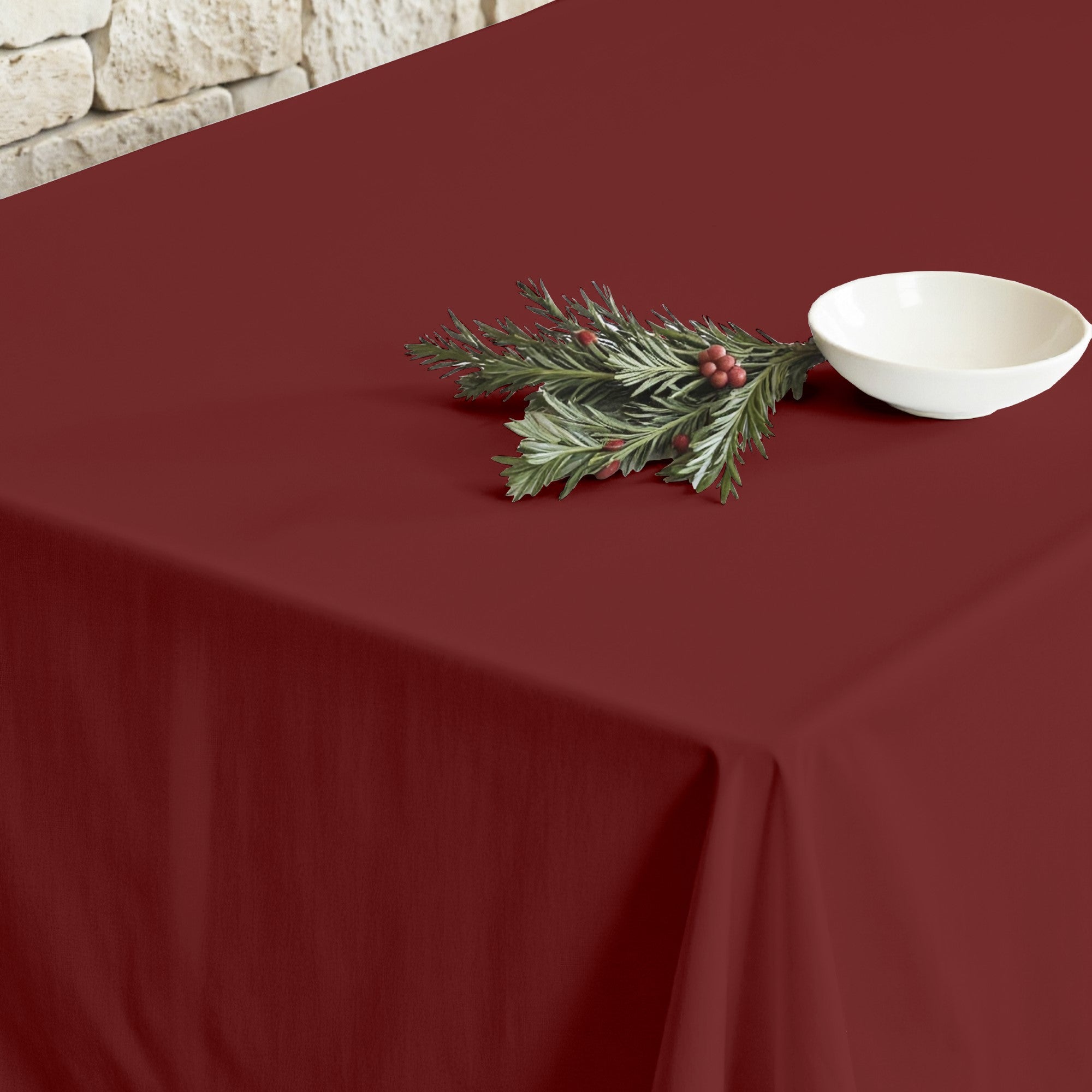 Mantel antimanchas Rojo liso