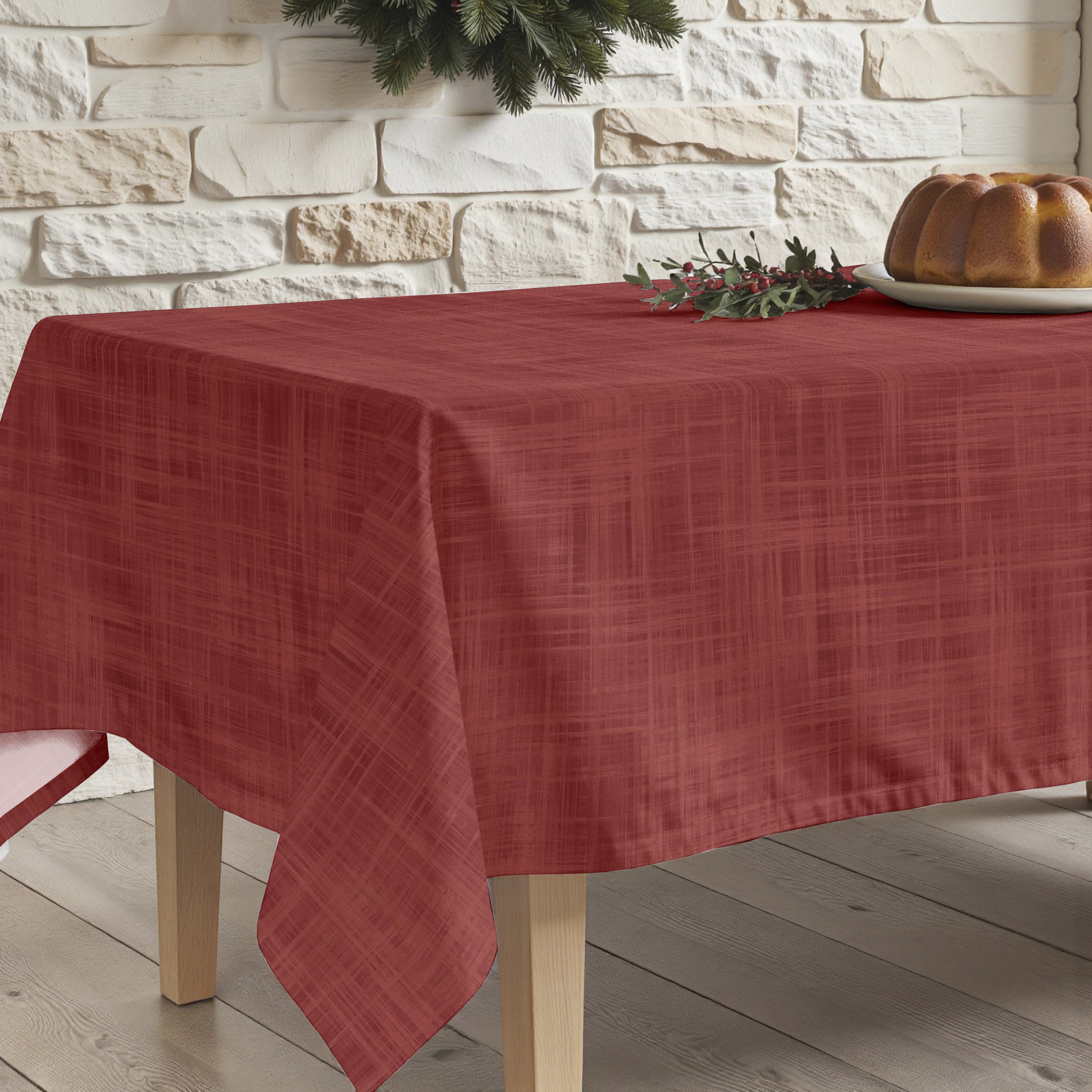 Mantel antimanchas Christmas Rojo