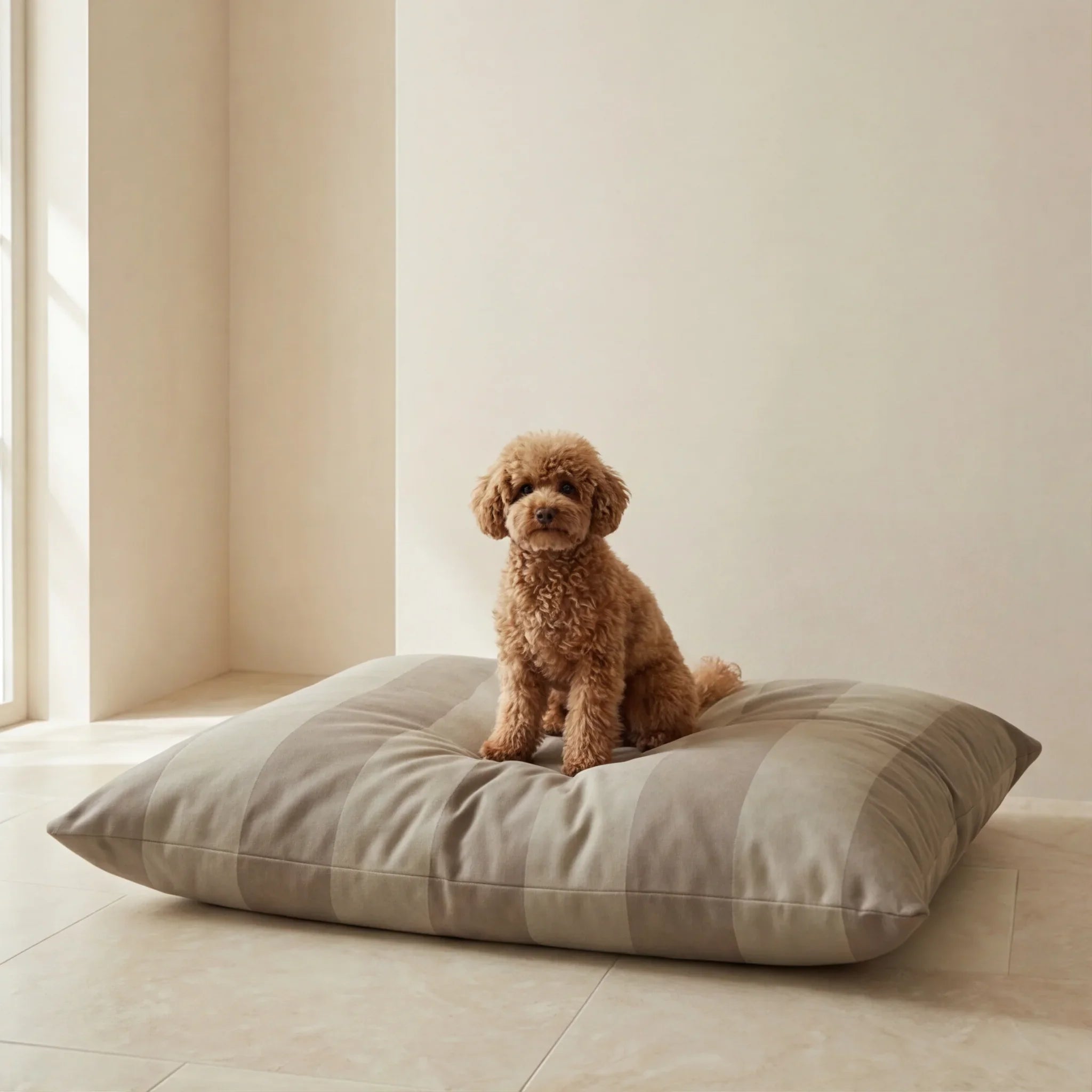 Cama para mascotas desenfundable antimanchas Romani Marron