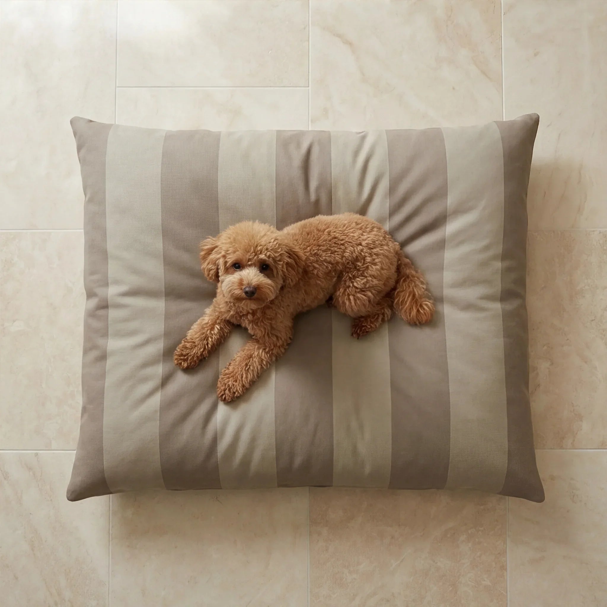 Cama para mascotas desenfundable antimanchas Romani Marron