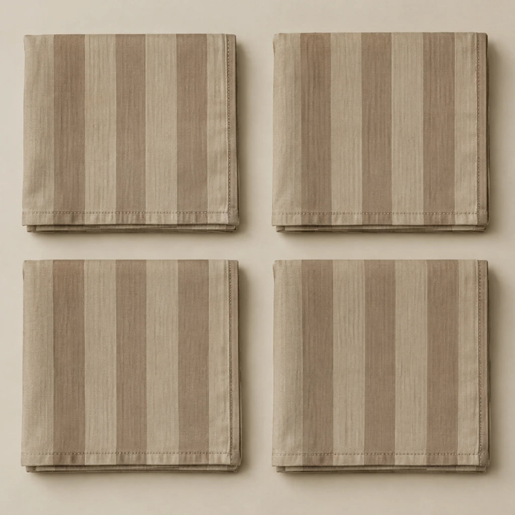 Pack de 4 unidades servilletas Romani Marrón