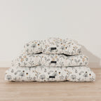 Cama para perros y gatos gruesa y acolchada 100% algodón antimanchas para mascotas Santorini Red