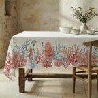 Mantel antimanchas 100% algodón Sea Elements