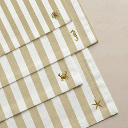 Pack de 4 unidades servilletas Seleni Ocre