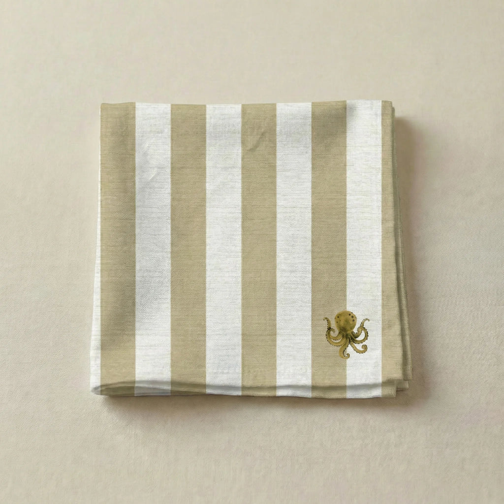 Pack de 4 unidades servilletas Seleni Ocre