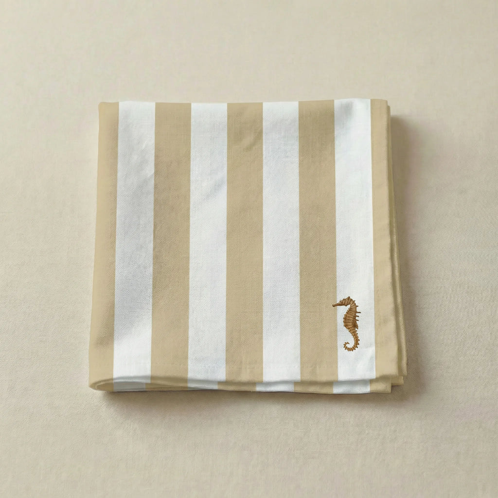 Pack de 4 unidades servilletas Seleni Ocre