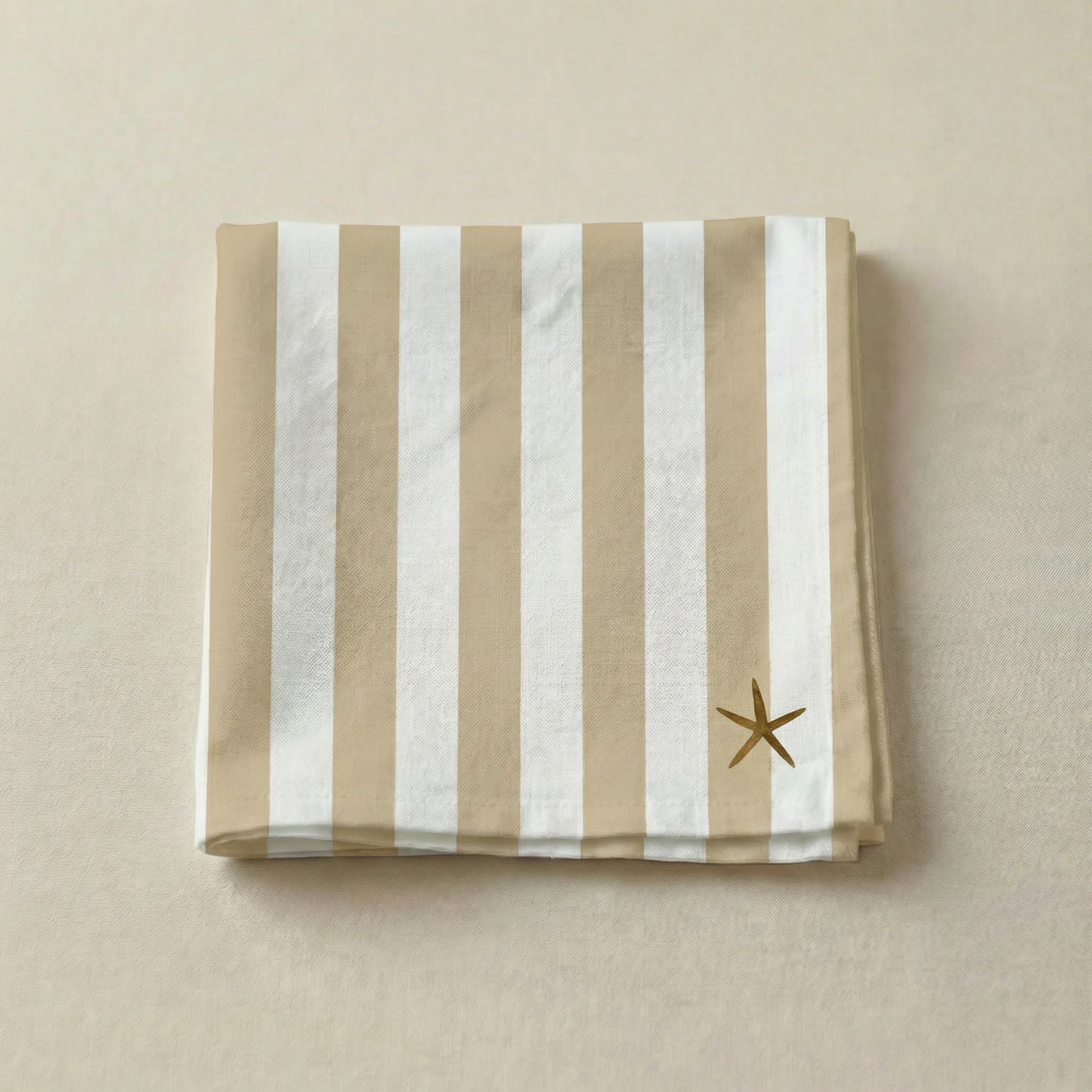 Pack de 4 unidades servilletas Seleni Ocre
