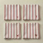 Pack de 4 unidades servilletas Seleni Rojo