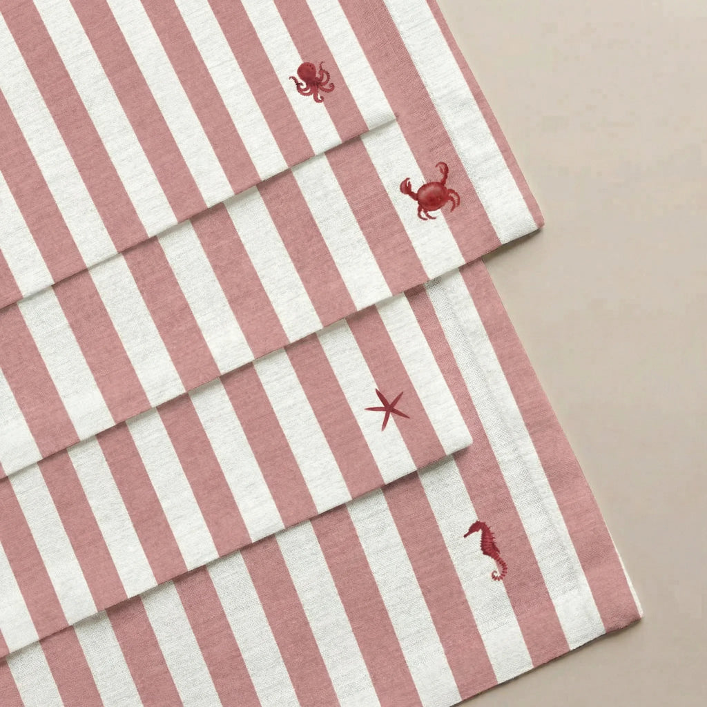 Pack de 4 unidades servilletas Seleni Rojo