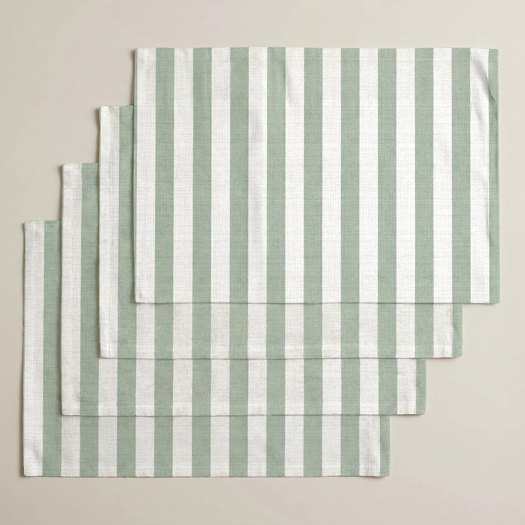 Mantel individual antimanchas pack 4 unidades Seleni Verde Cont