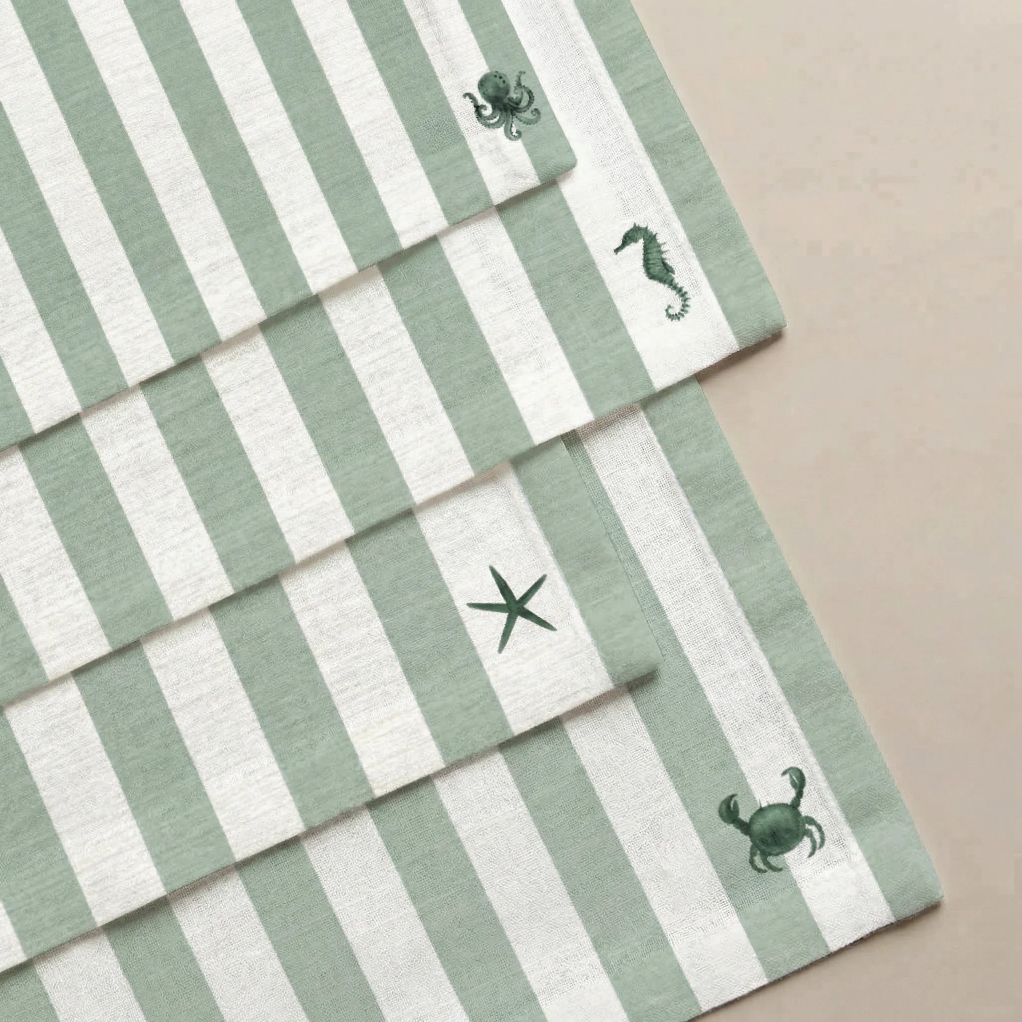 Pack de 4 unidades servilletas Seleni Verde