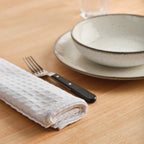 Pack 2 servilletas Waffle Blanco 45x45 cm