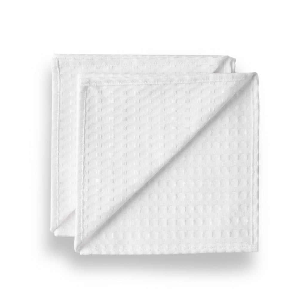 Pack 2 servilletas Waffle Blanco 45x45 cm