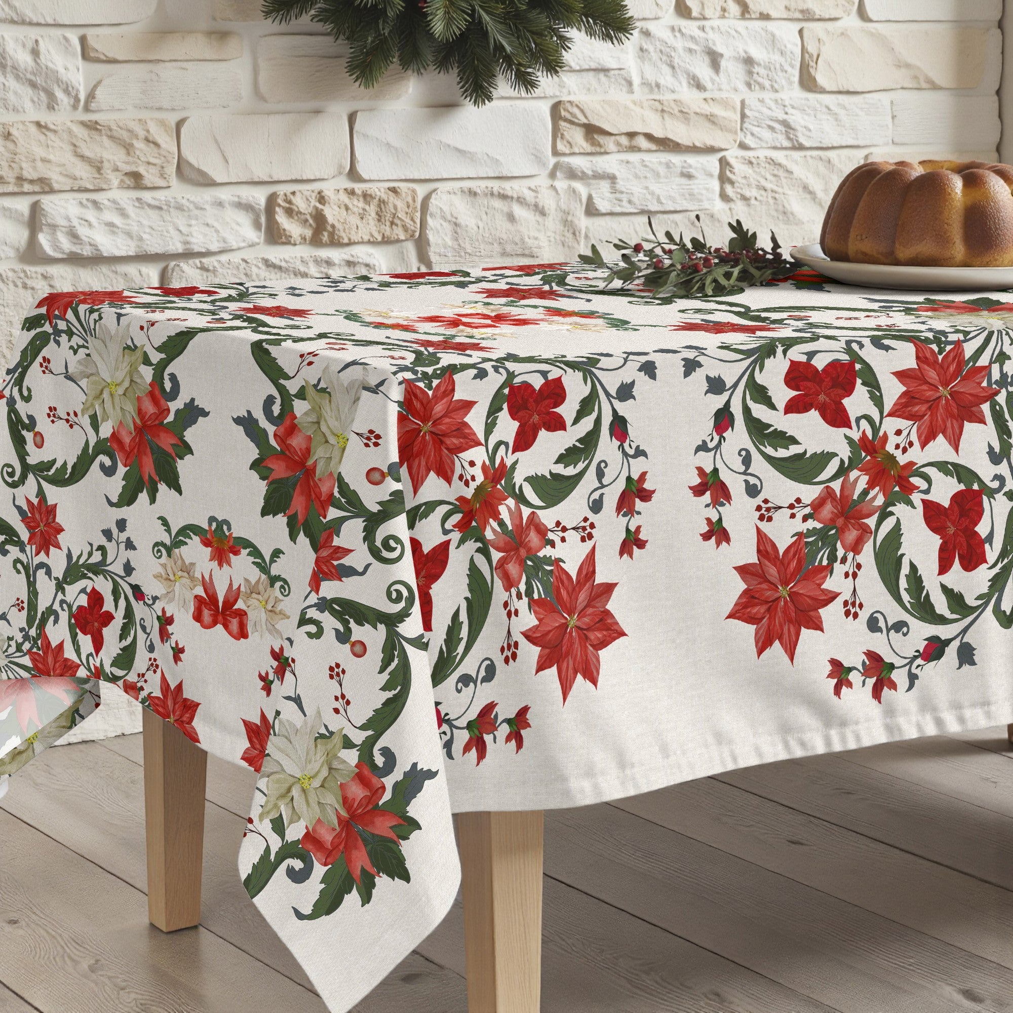 Mantel antimanchas Christmas Symetric