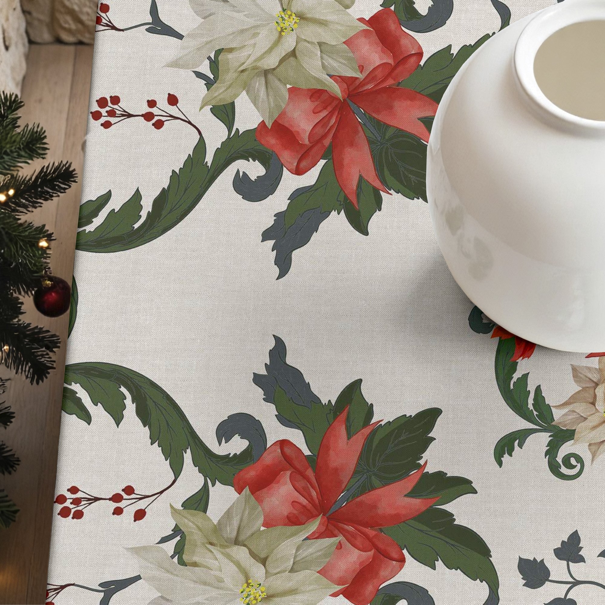 Mantel antimanchas Christmas Symetric