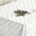 Mantel antimanchas Snowflakes Gold