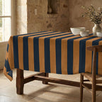 Mantel resinado antimanchas 100% algodón Summer Stripes 13