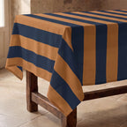 Mantel resinado antimanchas 100% algodón Summer Stripes 13