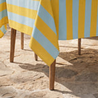 Fleckabweisende Tischdecke 100% Baumwolle Summer Stripes 2