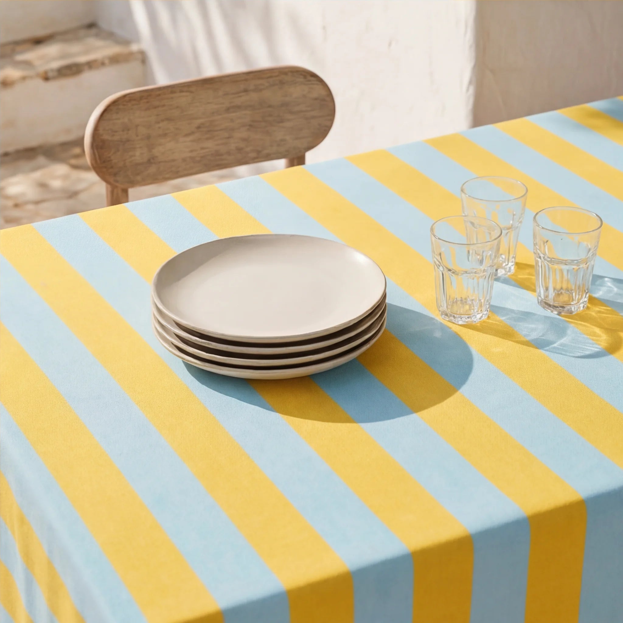 Tovaglia antimacchia 100% cotone Summer Stripes 2