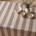 Mantel resinado antimanchas 100% algodón Summer Stripes 37