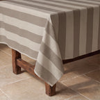 Mantel resinado antimanchas 100% algodón Summer Stripes 37