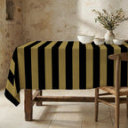 Mantel resinado antimanchas 100% algodón Summer Stripes 38