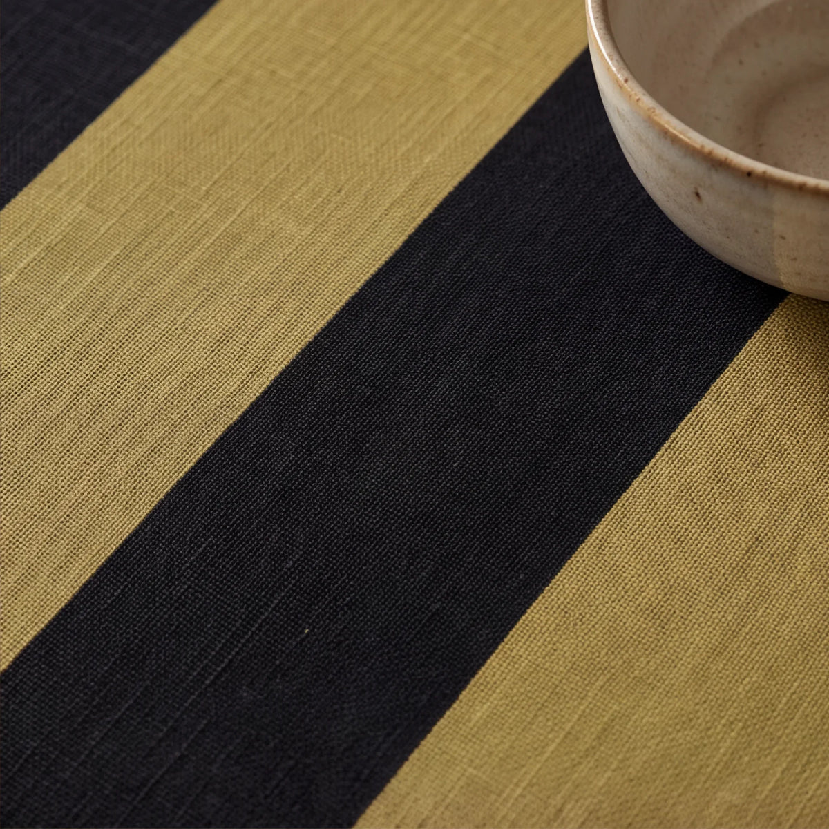 Mantel resinado antimanchas 100% algodón Summer Stripes 38