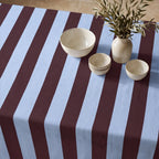 Mantel resinado antimanchas 100% algodón Summer Stripes 39