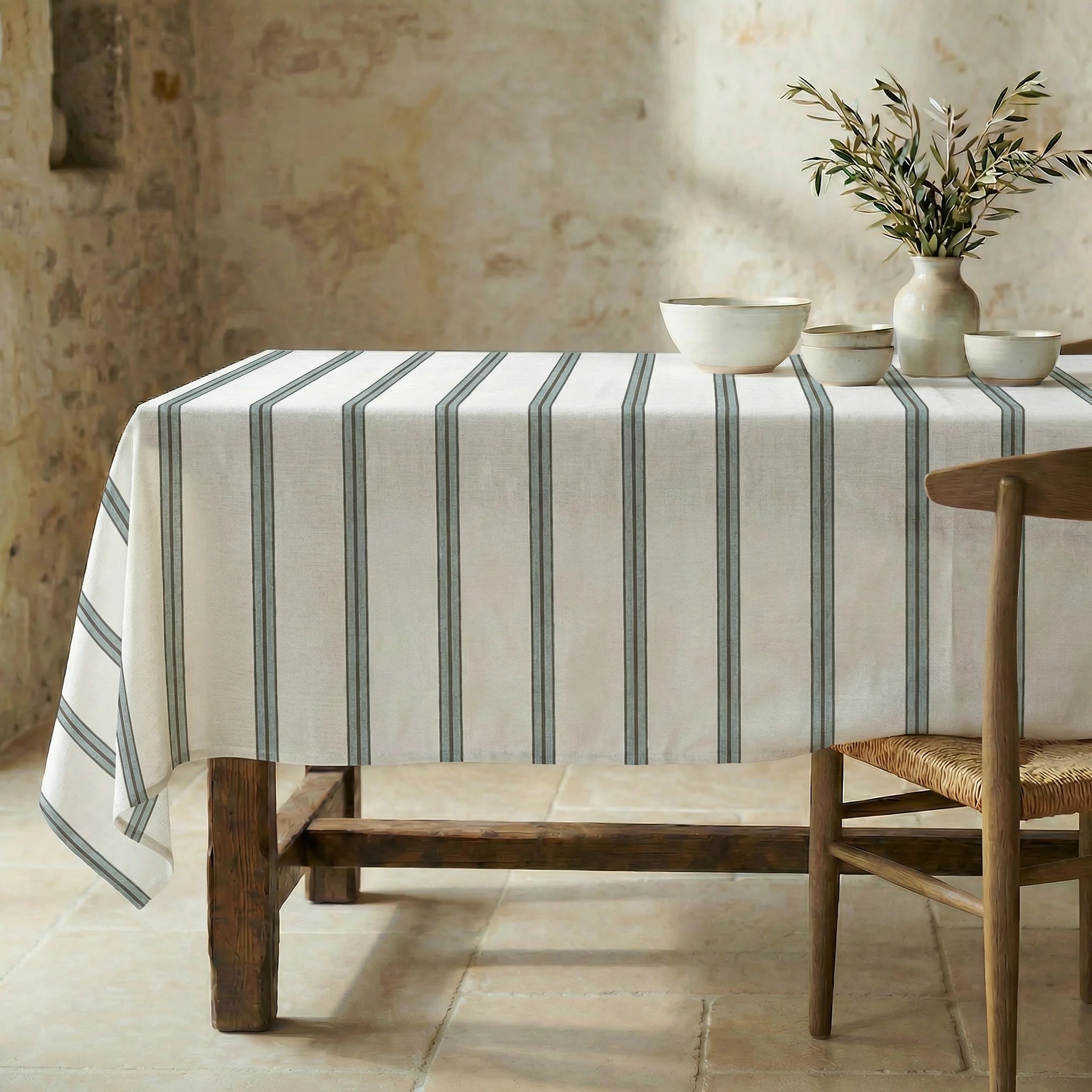 Mantel resinado antimanchas 100% algodón Talfi