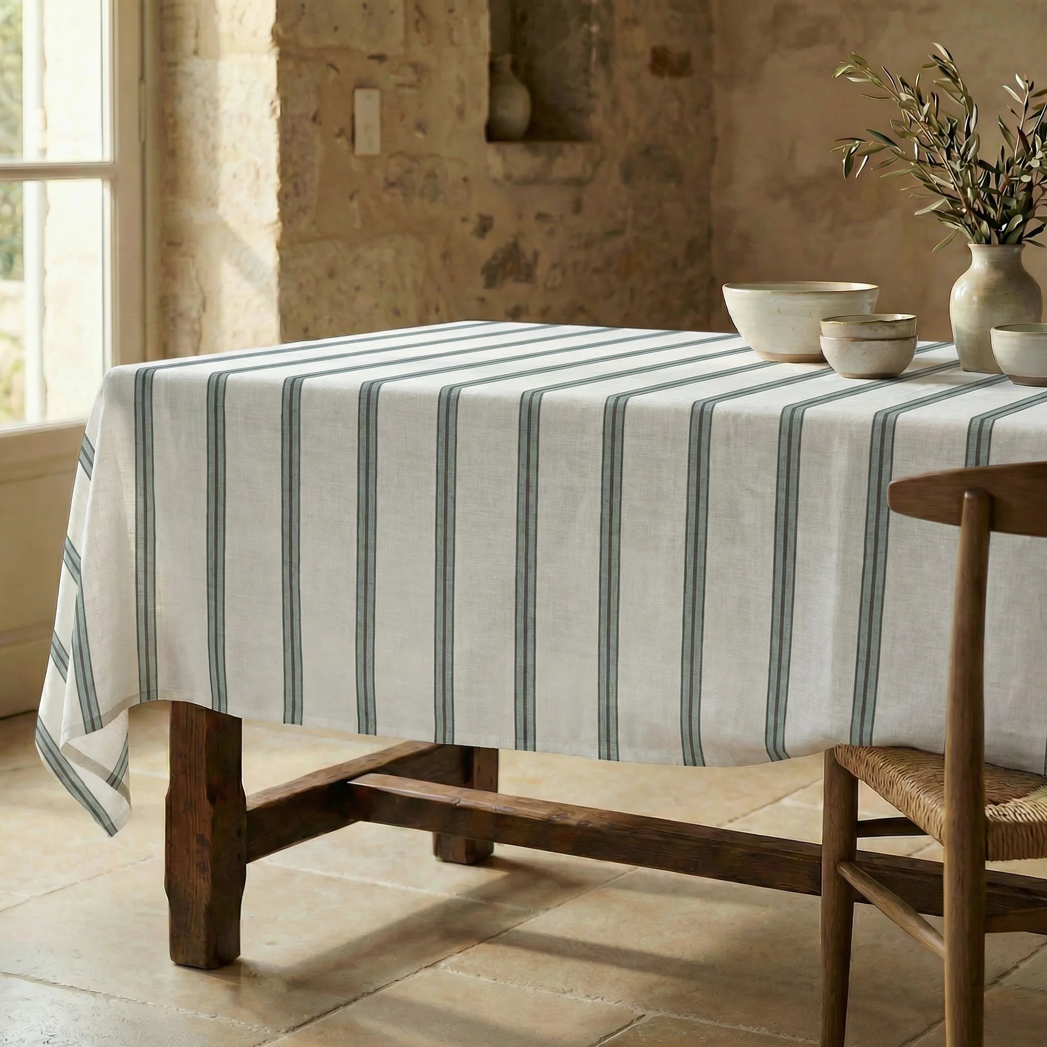 Mantel resinado antimanchas 100% algodón Talfi