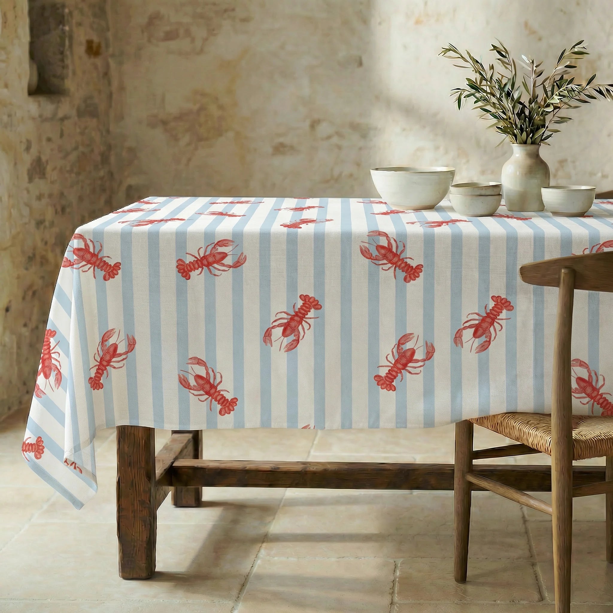 Mantel resinado antimanchas 100% algodón Tagori