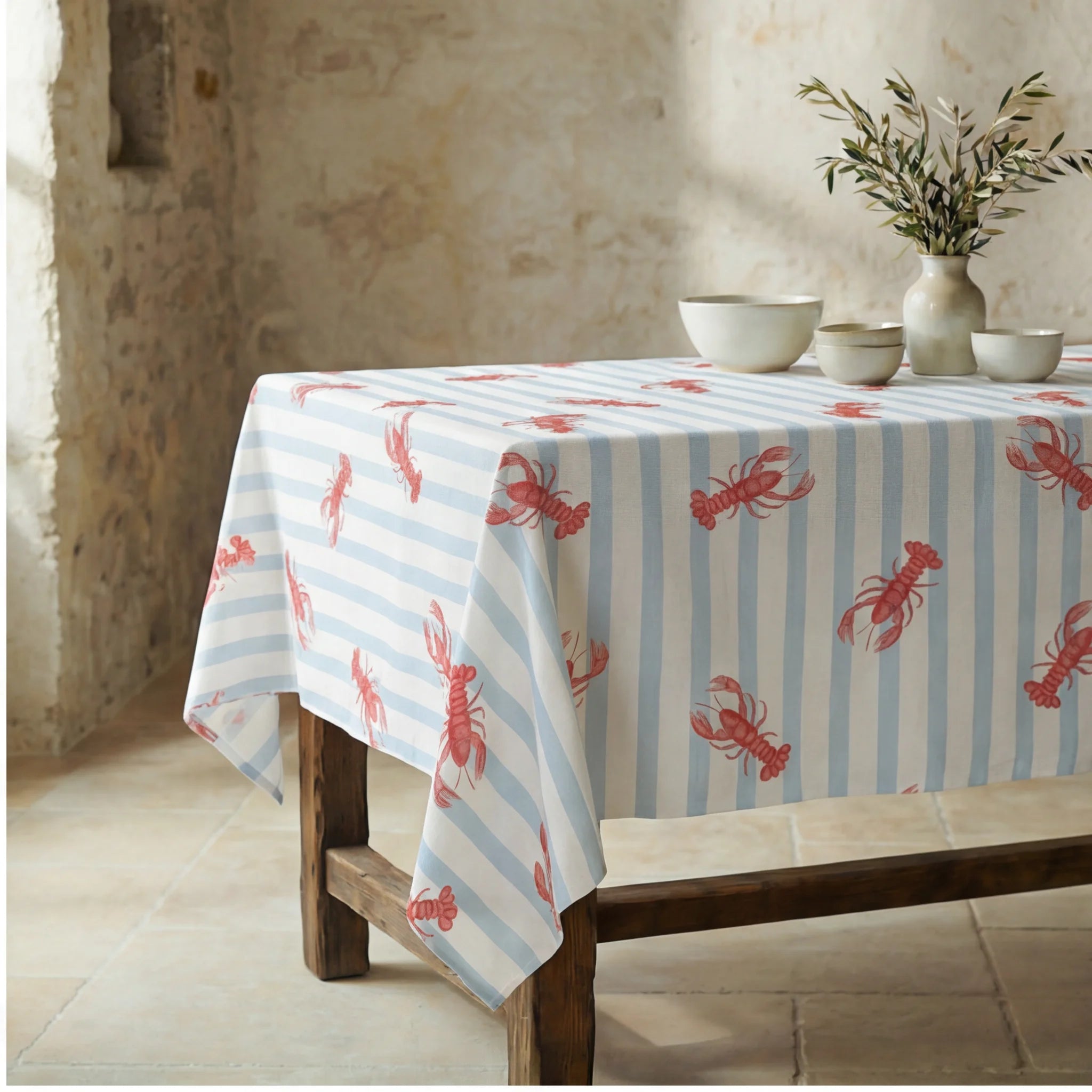 Mantel resinado antimanchas 100% algodón Tagori