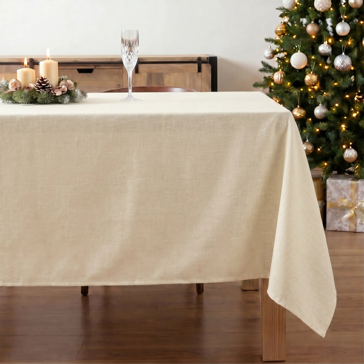 Mantel antimanchas 100% algodón Natural