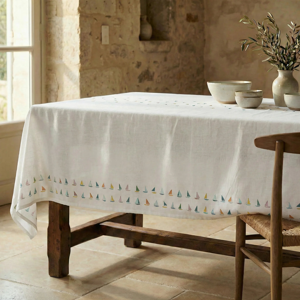 Mantel antimanchas 100% algodón Tida