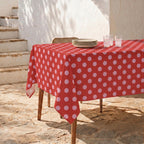 Fleckabweisende Tischdecke 100% Baumwolle Tobago