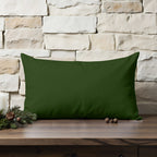 Funda de cojín 100% algodón Verde liso 30x50 cm