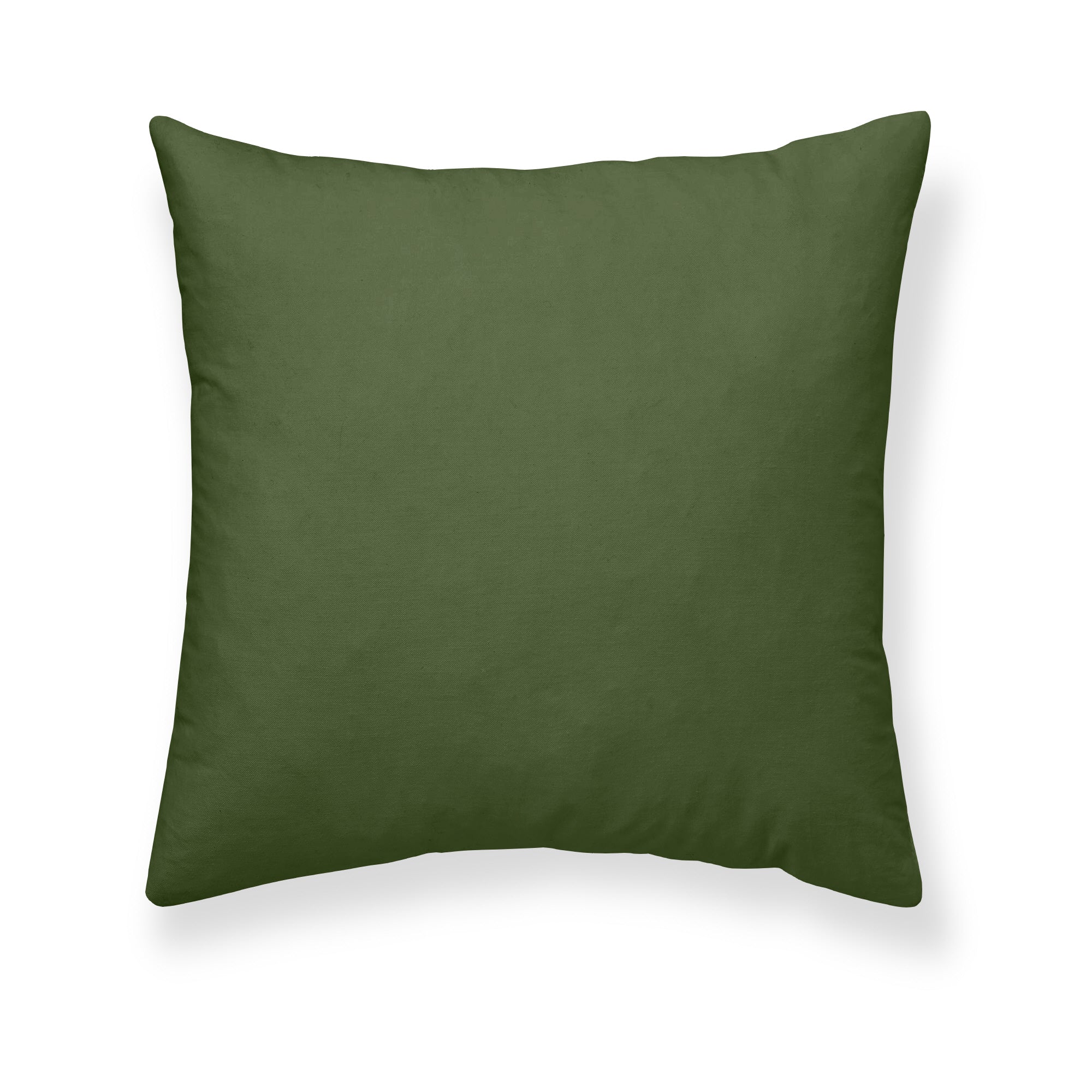 Funda de almohada 100% algodón Verde Liso