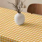 Mantel Vichy impermeable Amarillo tacto tela