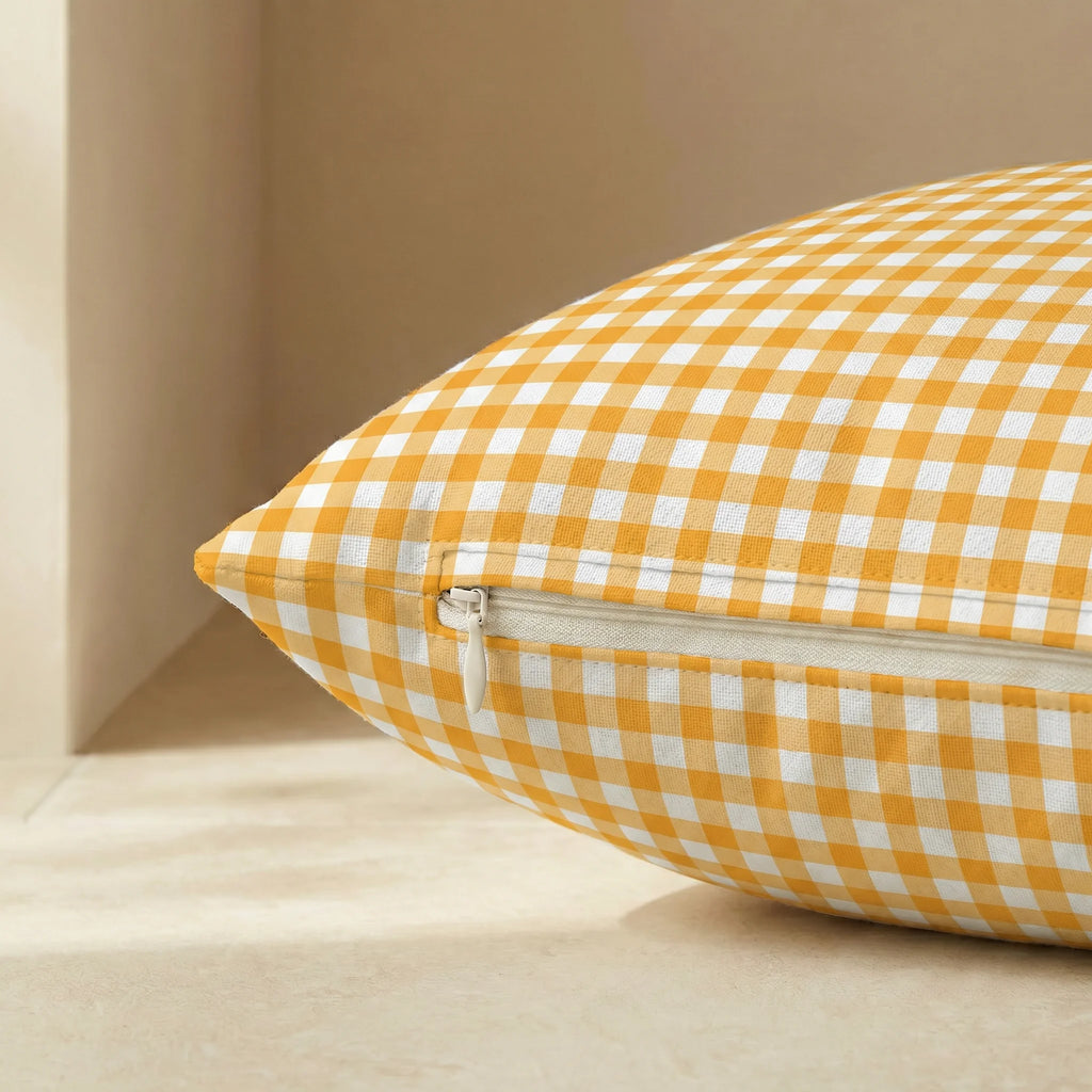 Cama para mascotas desenfundable antimanchas Vichy Amarillo