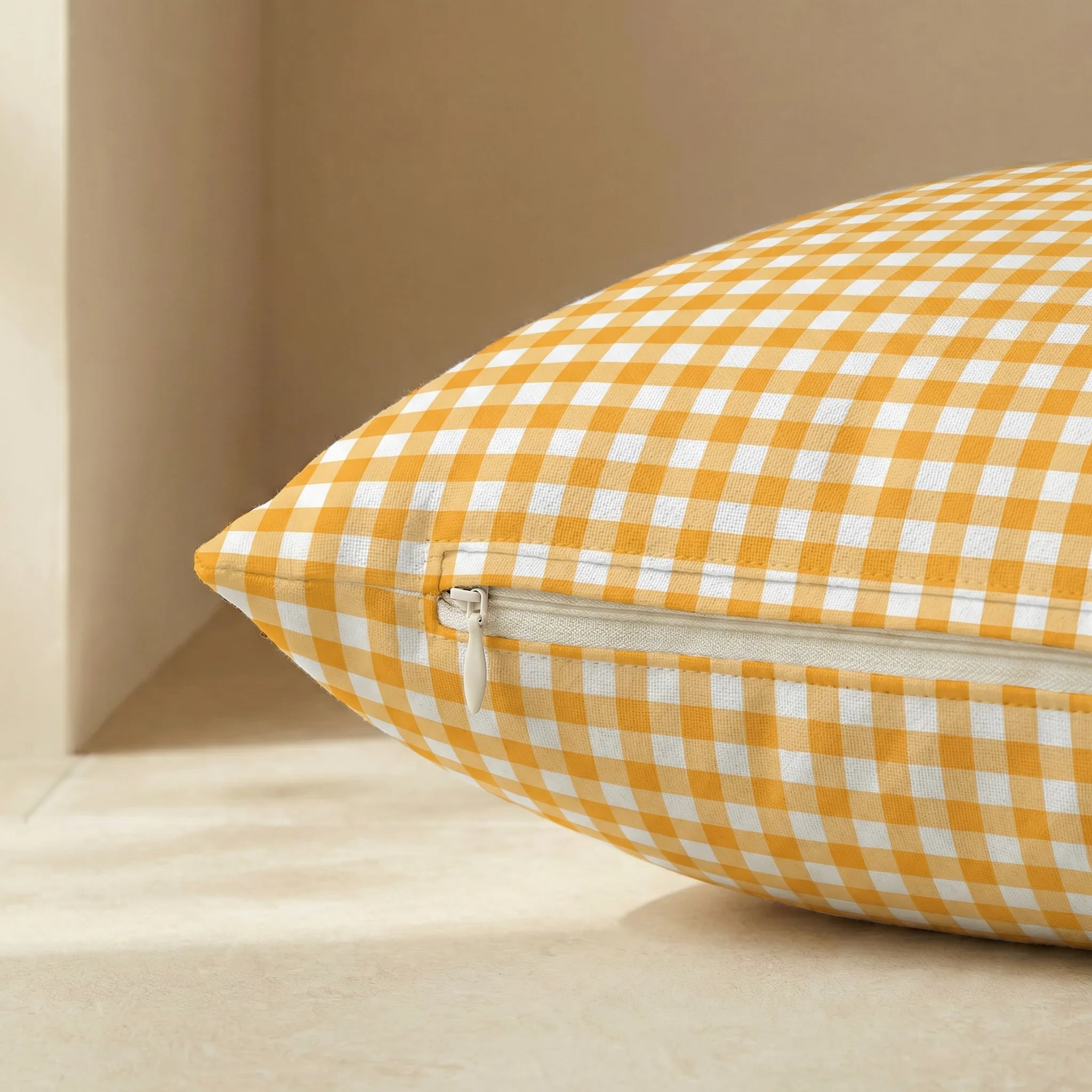 Afneembaar vlekbestendig hondenbed Vichy Amarillo