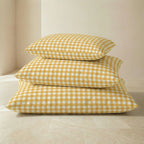 Cama para mascotas desenfundable antimanchas Vichy Amarillo