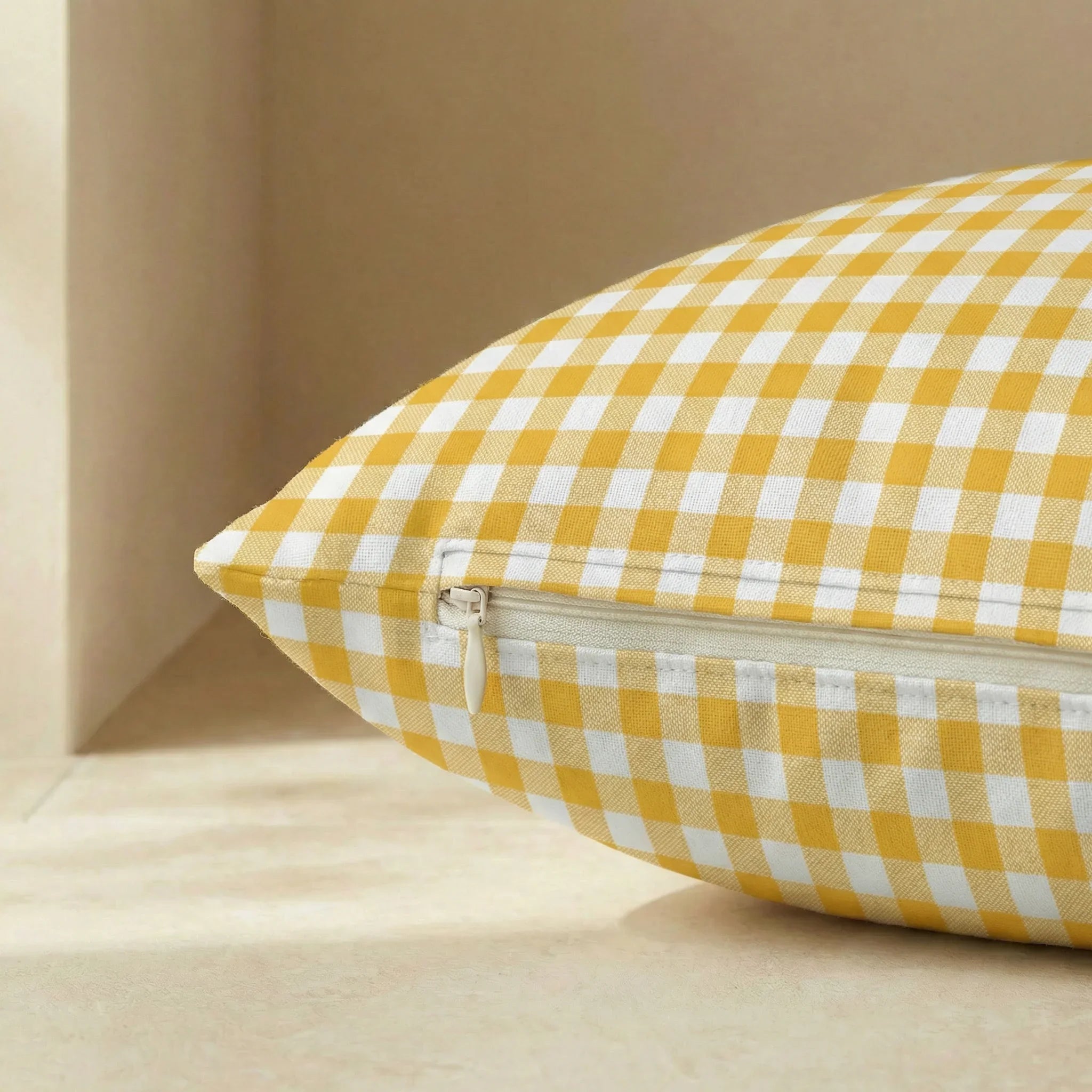 Funda para cama de mascota antimanchas Vichy Amarillo